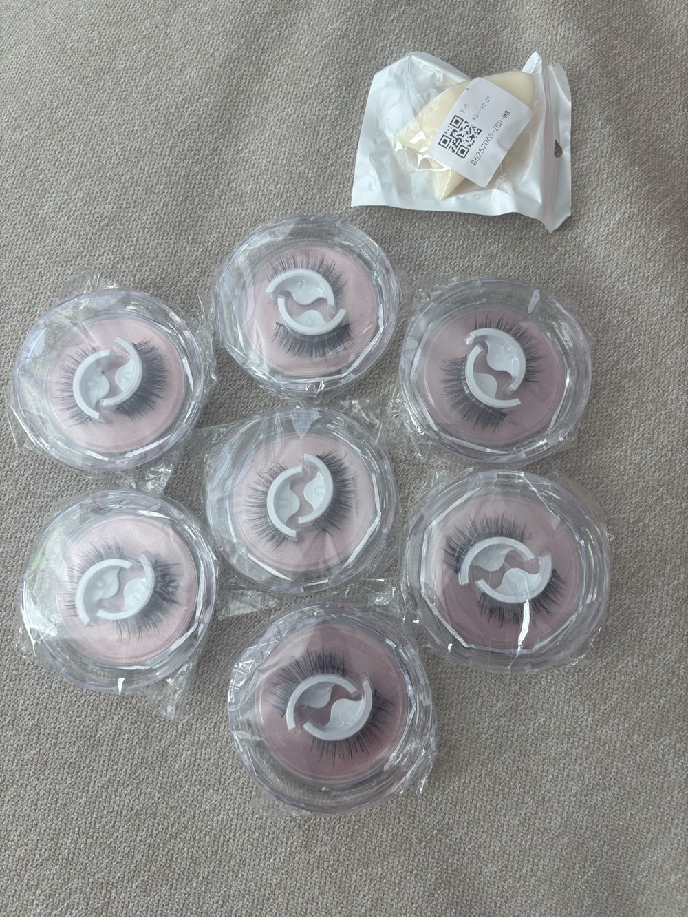 False Eyelashes - Black Dramatic Volume (Unbranded) set of 7